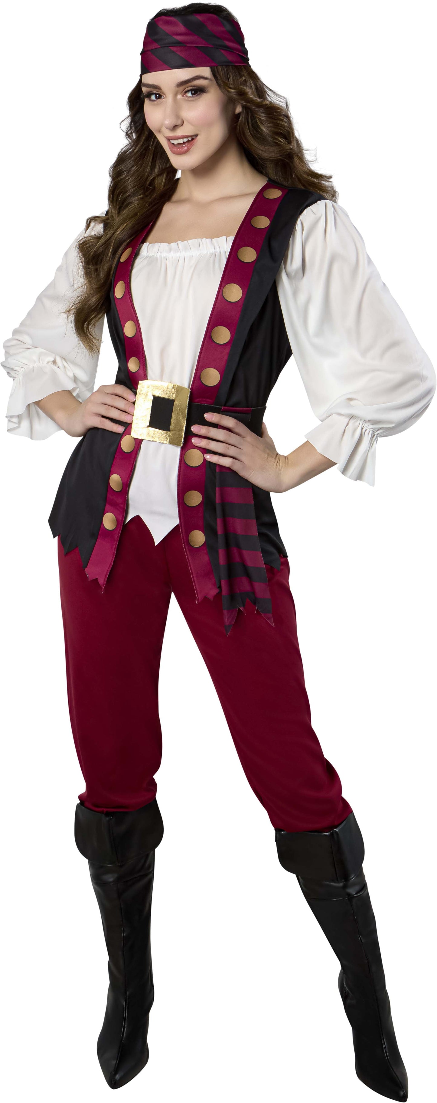 Pirate Halloween Costume for Adults, Womens Size L, by